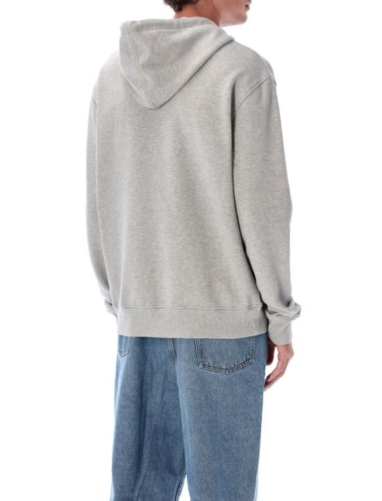 26FW 아미 스몰 하트 로고 코튼 후드 집업 HSW7657300951 Grey - AMI