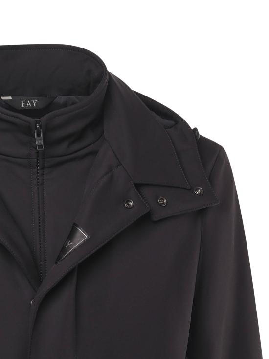 25FW 페이 코트 NAM6151037JXRF B999 Black - FAY