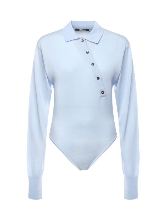 25FW 자크뮈스 바디수트 티셔츠 25HBSW00598AK00145 330 Blue