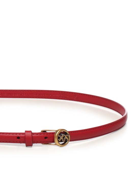25FW 핑코 슬림 벨트 105481 A0F1OA4Q Raspberry Red - PINKO