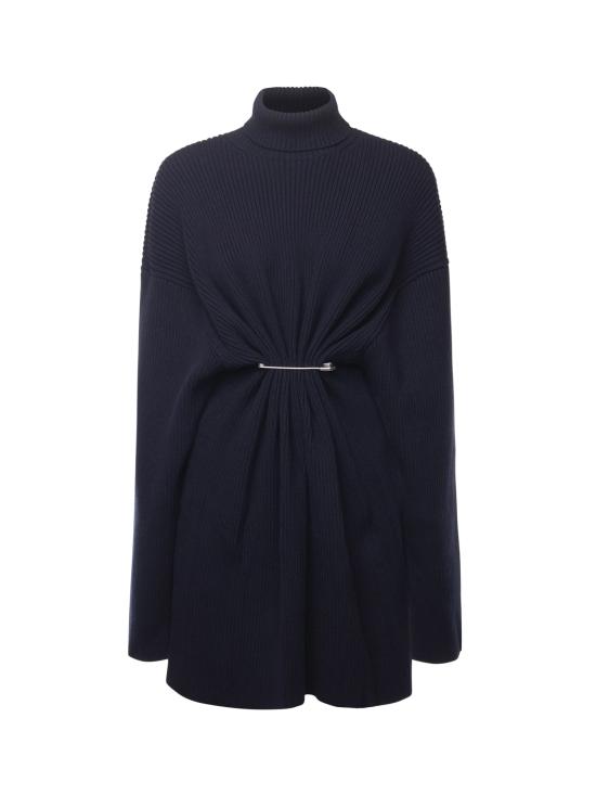 25FW 발렌시아가 미디 원피스 850028 T17594140 Blue