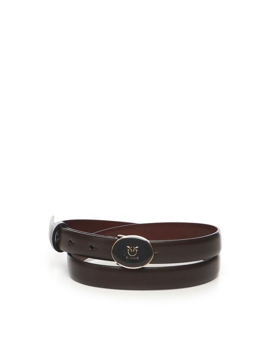 25FW 핑코 레귤러 벨트 105466 A2QLL74L Brown