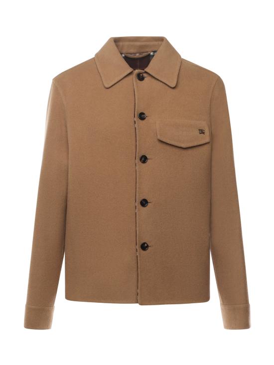 25FW 버버리 울 오버셔츠 8113531 C4042 Camel Treacle Brown