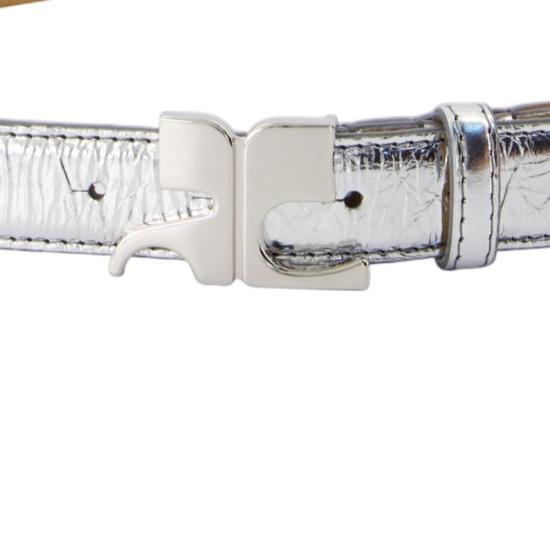 26SS 쿠레쥬 레귤러 벨트 126ACE020CR0071 9002 silver - COURREGES