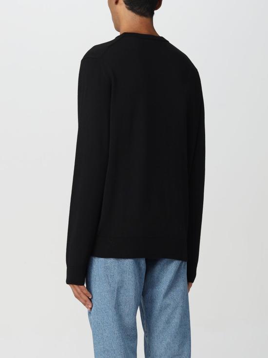 25FW 라코스테 메리노울 크루넥 스웨터 AH1969 031 Black - LACOSTE