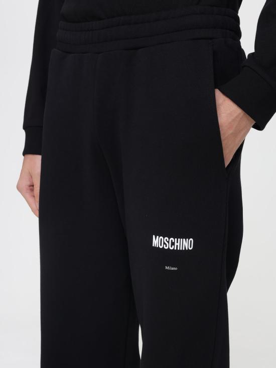 25FW 모스키노 스트레이트 팬츠 03495228 1555 Black - MOSCHINO