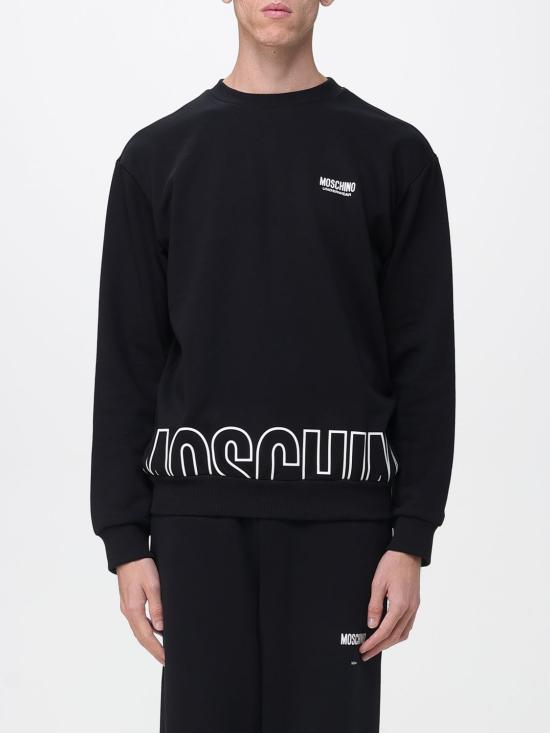 25FW 모스키노 긴팔 티셔츠 17114319 1555 Black