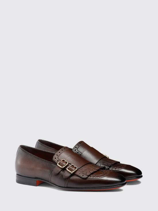 25FW 산토니 로퍼 MCNC18412LA3SGFR T50 Brown - SANTONI