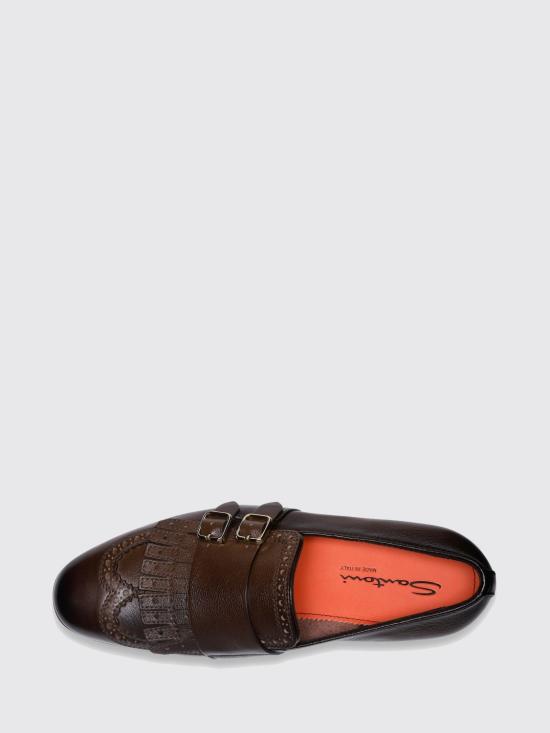 25FW 산토니 로퍼 MCNC18412LA3SGFR T50 Brown - SANTONI