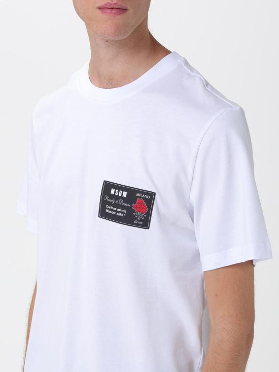 25FW 엠에스지엠 반팔 티셔츠 2000MM118257798 01 White - MSGM