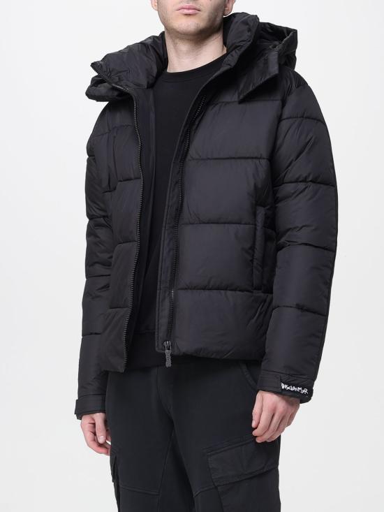 25FW 디스클레이머 숏패딩 25IDS55107 NER Black - DISCLAIMER