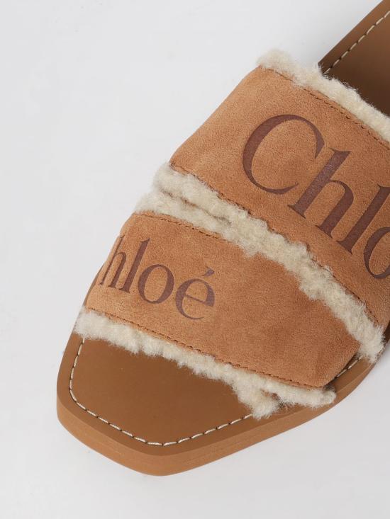 25FW 끌로에 뮬/슬리퍼 CH25W188TX 270 Brown - CHLOE
