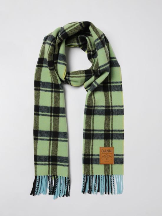 25FW 가니 머플러/스카프 A6935 301 Green - GANNI