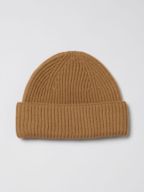 25FW 메종키츠네 폭스 헤드 라지 비니  PM06112KT1022 0054 Brown - MAISON KITSUNE