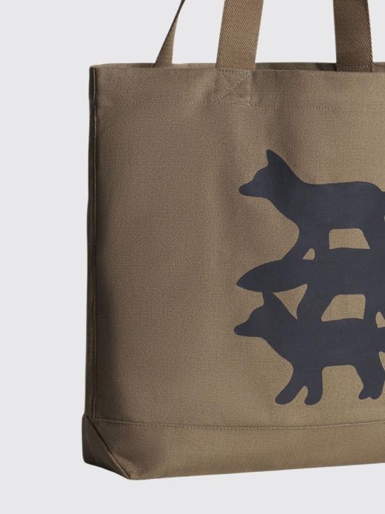 25FW 메종키츠네 토트백 PM05105WW9042 0301 Brown - MAISON KITSUNE