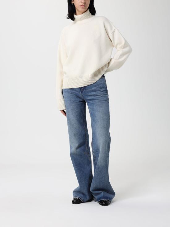 25FW 아미 ADC 울 캐시미어 퍼널넥 스웨터 ADC 울 캐시미어 퍼널넥  UKS821KN0071 185 White - AMI