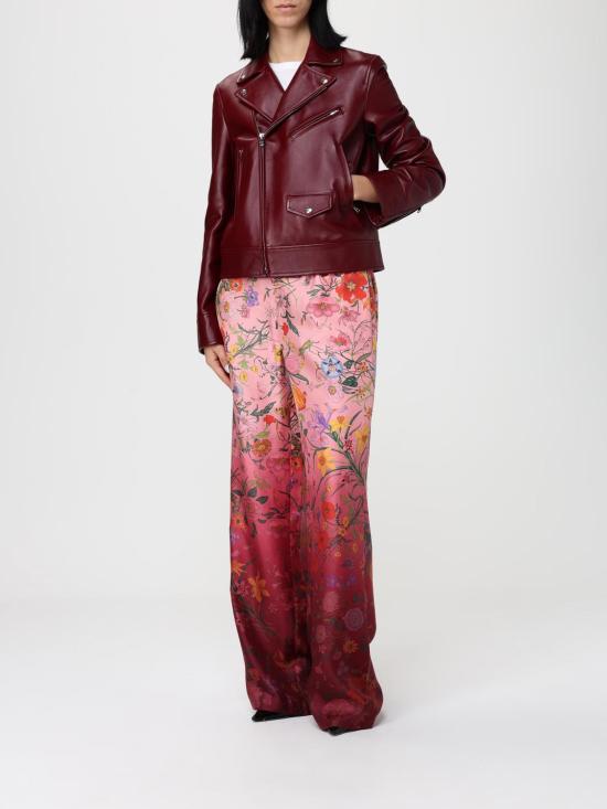 25FW 구찌 레더 바이커 자켓 819314XN336 6207 Red - GUCCI