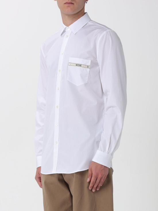 25FW 모스키노 셔츠 02365235 0001 White - MOSCHINO