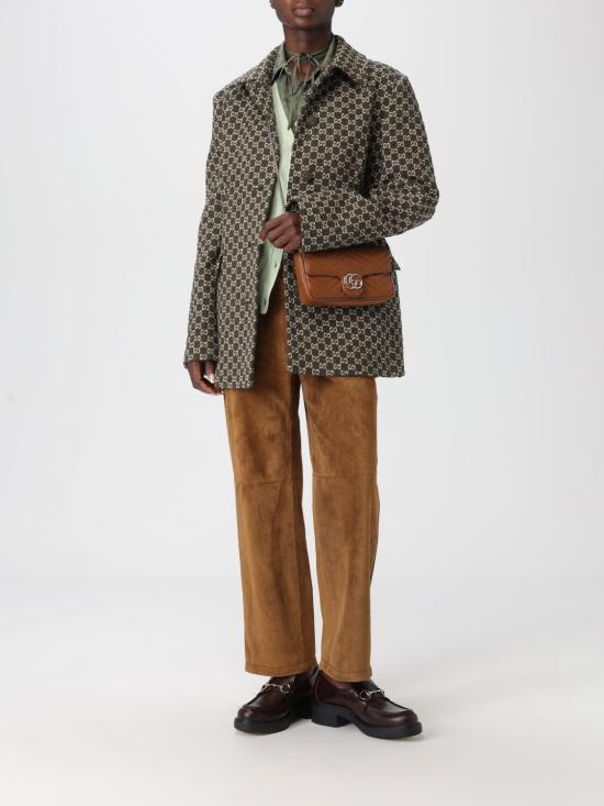 25FW 구찌 홀스빗 트라우저 815074XNA6B 2234 Brown - GUCCI