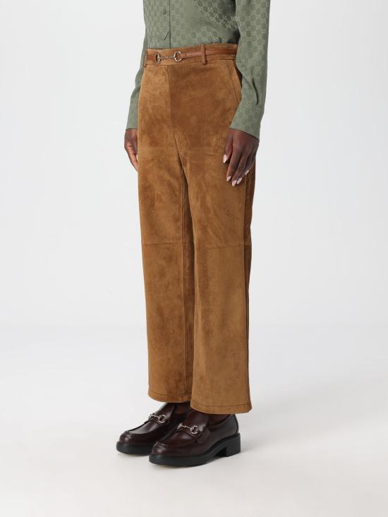 25FW 구찌 홀스빗 트라우저 815074XNA6B 2234 Brown - GUCCI