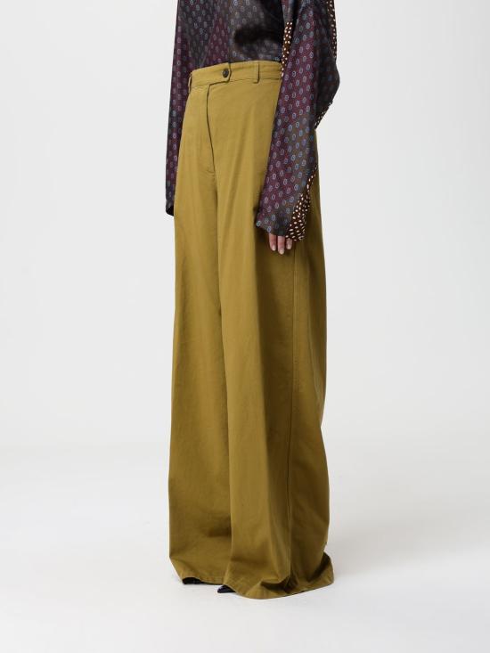 25FW 드리스 반 노튼 팔라초 팬츠 0109472301 632 Kaki - DRIES VAN NOTEN