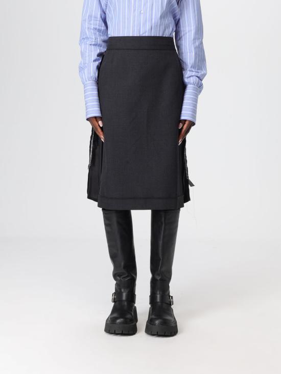 25FW 마르지엘라 미디 스커트 S51ME0045MTN107 855M Grey