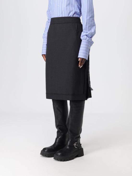 25FW 마르지엘라 미디 스커트 S51ME0045MTN107 855M Grey - MAISON MARGIELA