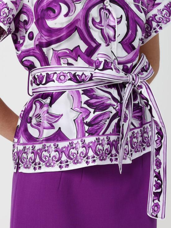 25FW 돌체앤가바나 셔츠 F5G67THI1TK IP3TN Violet - DOLCE & GABBANA