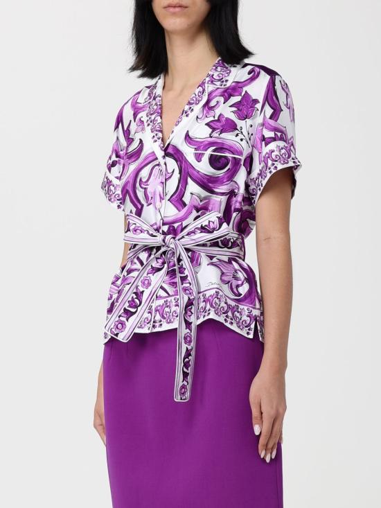 25FW 돌체앤가바나 셔츠 F5G67THI1TK IP3TN Violet - DOLCE & GABBANA