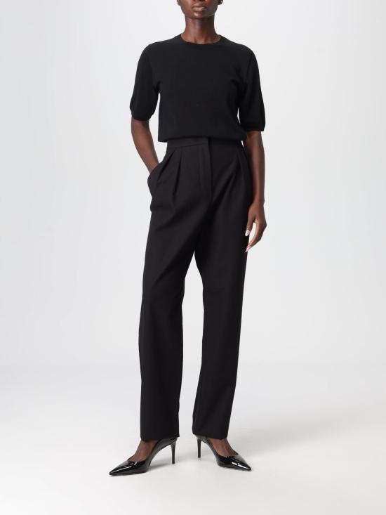 25FW 막스마라 스트레이트 팬츠 1136045106 007 Black - MAX MARA