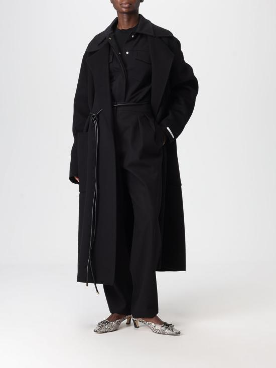 25FW 스포트막스 ABATE 아바테 버진울 코트 2016035106 013 Black - SPORTMAX