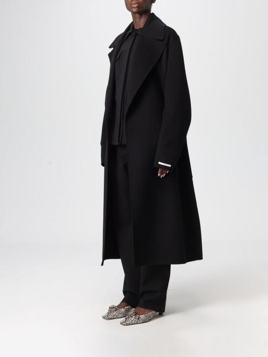 25FW 스포트막스 ABATE 아바테 버진울 코트 2016035106 013 Black - SPORTMAX