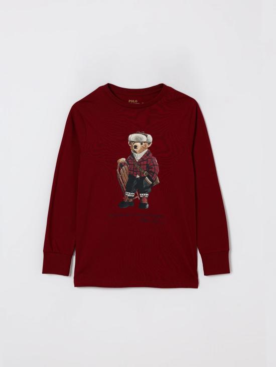 25FW [키즈] 폴로 랄프로렌 티셔츠 323981265 001 Burgundy