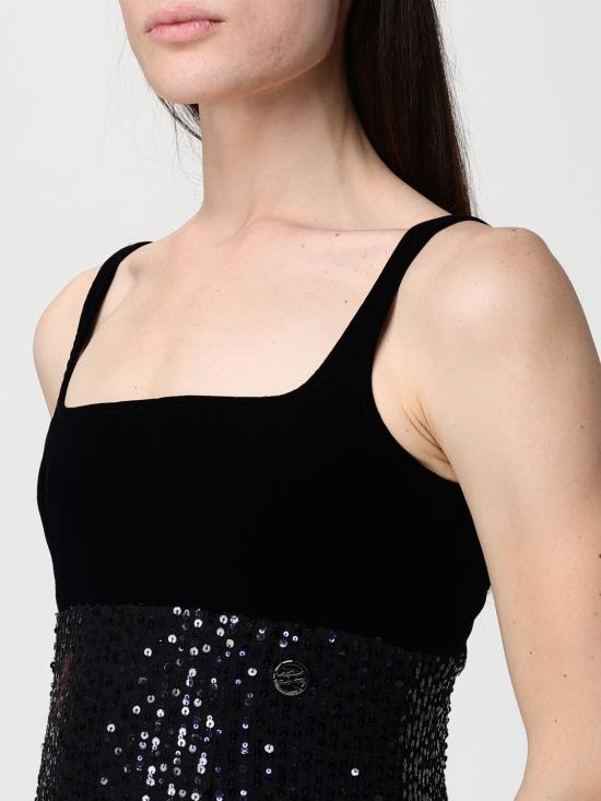 25FW 칼라거펠트 롱 원피스 A4W13043 999 Black - KARL LAGERFELD