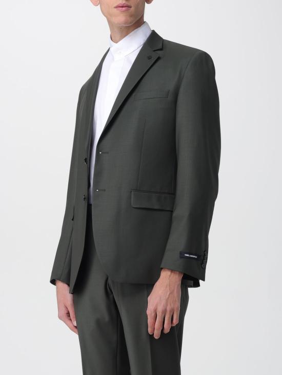 25FW 칼라거펠트 수트 자켓 155200554035 V10590 Green - KARL LAGERFELD