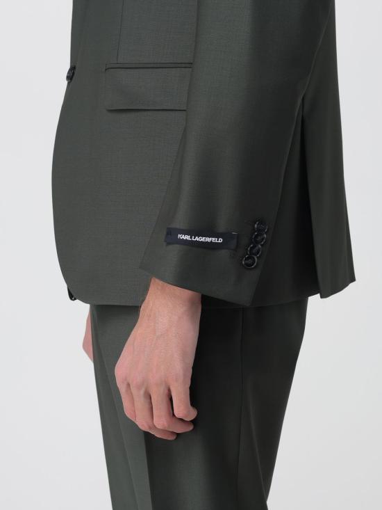 25FW 칼라거펠트 수트 자켓 155200554035 V10590 Green - KARL LAGERFELD