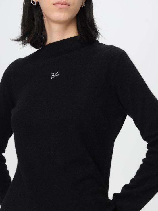 25FW 칼라거펠트 터틀넥 A4W18042 999 Black - KARL LAGERFELD