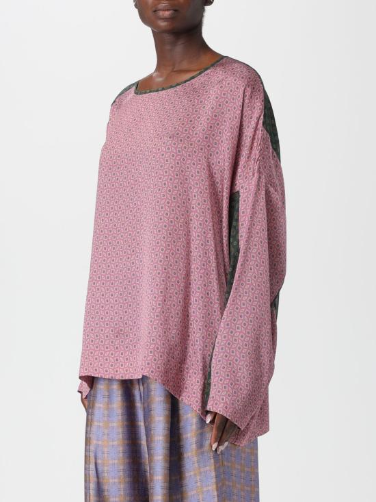 25FW 드리스 반 노튼 긴팔 티셔츠 0107222110 Pink - DRIES VAN NOTEN