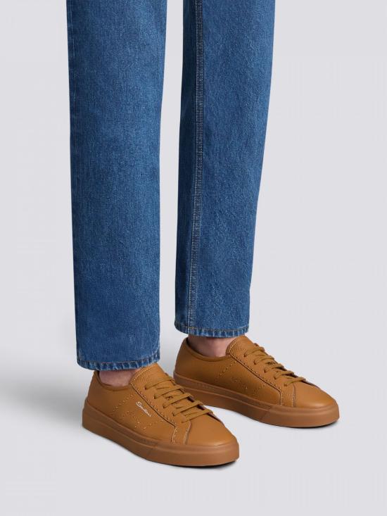 25FW 산토니 스니커즈 MBGT22063CUOTMIA C45 Brown - SANTONI