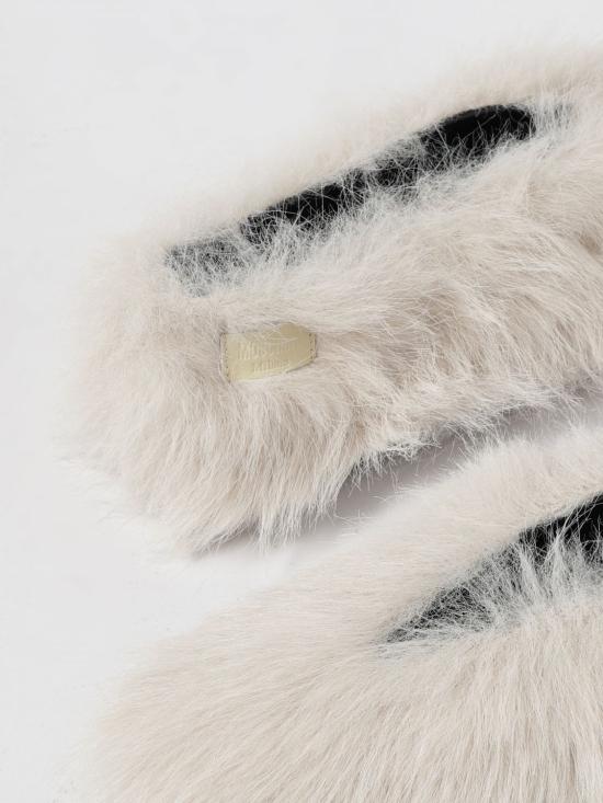 25FW 모스키노 뮬/슬리퍼 MA11300G0N 100 White - MOSCHINO