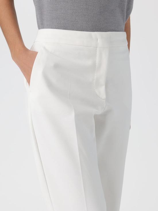 25FW 막스마라 스트레이트 팬츠 1786025106 006 White - MAX MARA