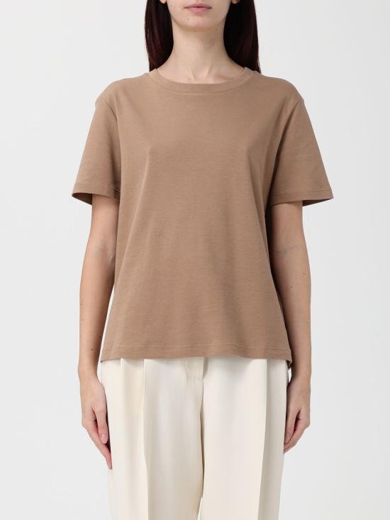 25FW 에스막스마라 반팔 티셔츠 2529976041600 006 Camel