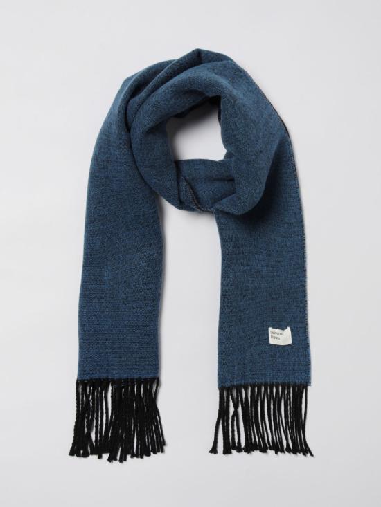 25FW 유니버셜웍스 머플러/스카프 33640 LT BLUE BROWN Blue - UNIVERSAL WORKS