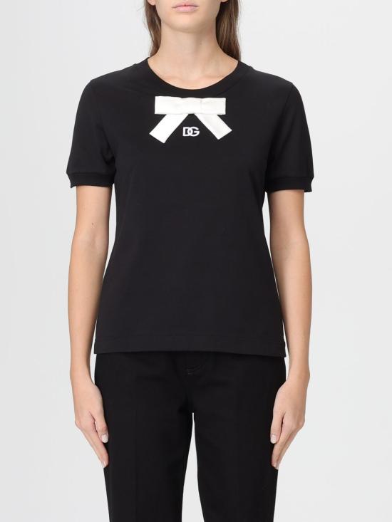 25FW 돌체앤가바나 반팔 티셔츠 F8N08ZGDC6K N0000 Black