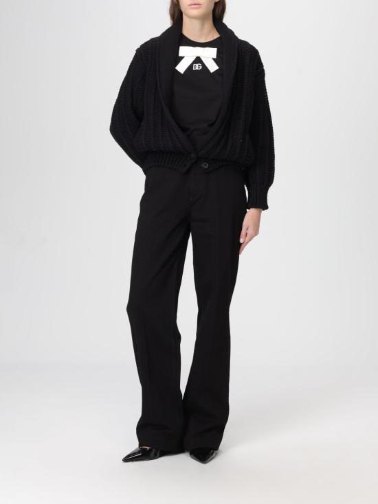 25FW 돌체앤가바나 반팔 티셔츠 F8N08ZGDC6K N0000 Black - DOLCE & GABBANA