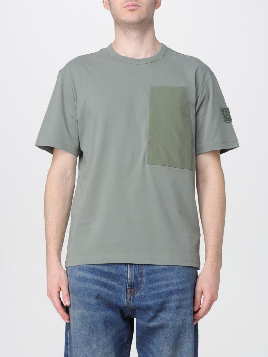 25FW 벨스타프 반팔 티셔츠 105891 SAGGR Sage