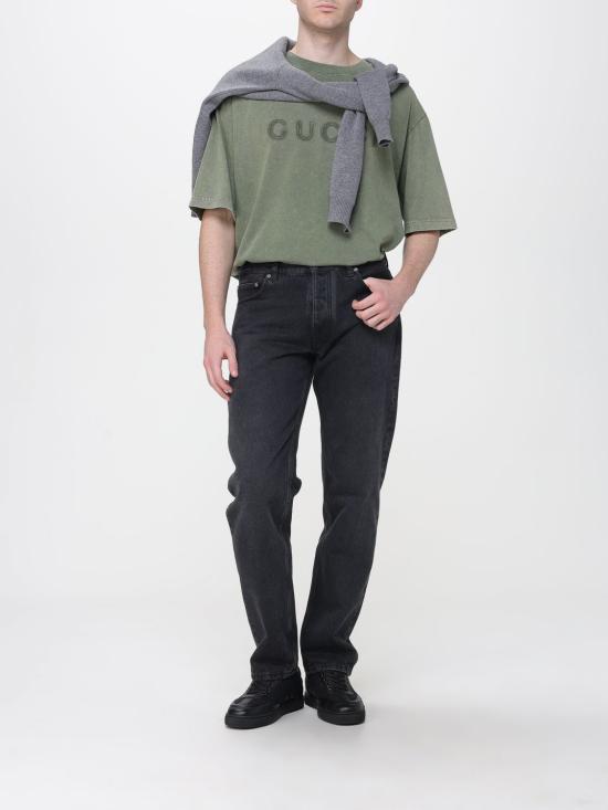 25FW 구찌 코튼 저지 티셔츠 798115XJHDF 3266 Military - GUCCI