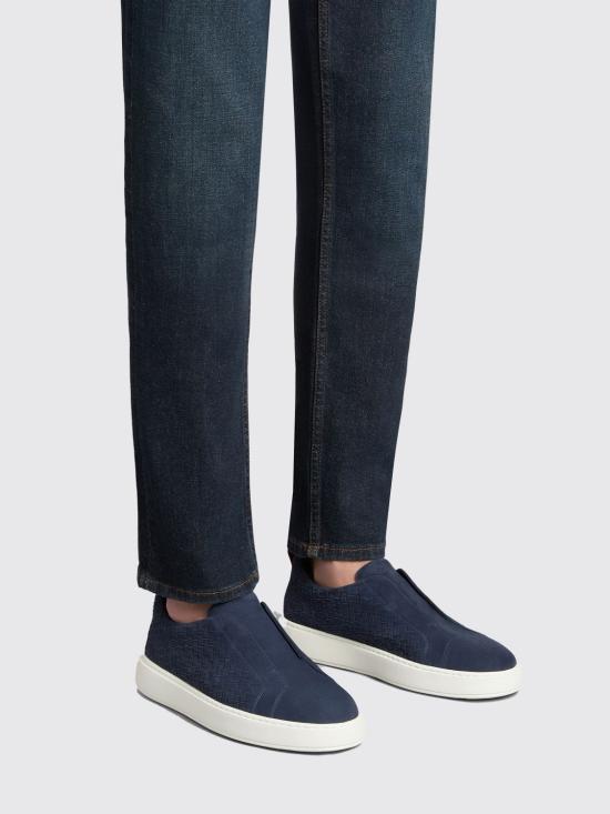 25FW 산토니 스니커즈 MBCD22069BARTOEP U60 Blue - SANTONI