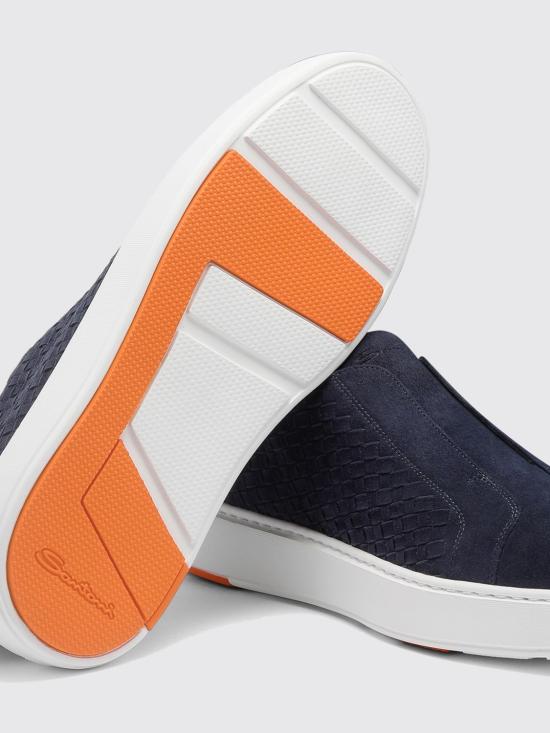 25FW 산토니 스니커즈 MBCD22069BARTOEP U60 Blue - SANTONI