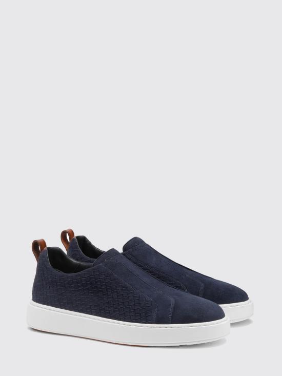 25FW 산토니 스니커즈 MBCD22069BARTOEP U60 Blue - SANTONI